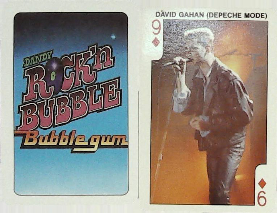 Dandy Gum Rock n Bubble Pop Stars 9 DIAMONDS DAVID GAHAN ( DEPECHE MODE )