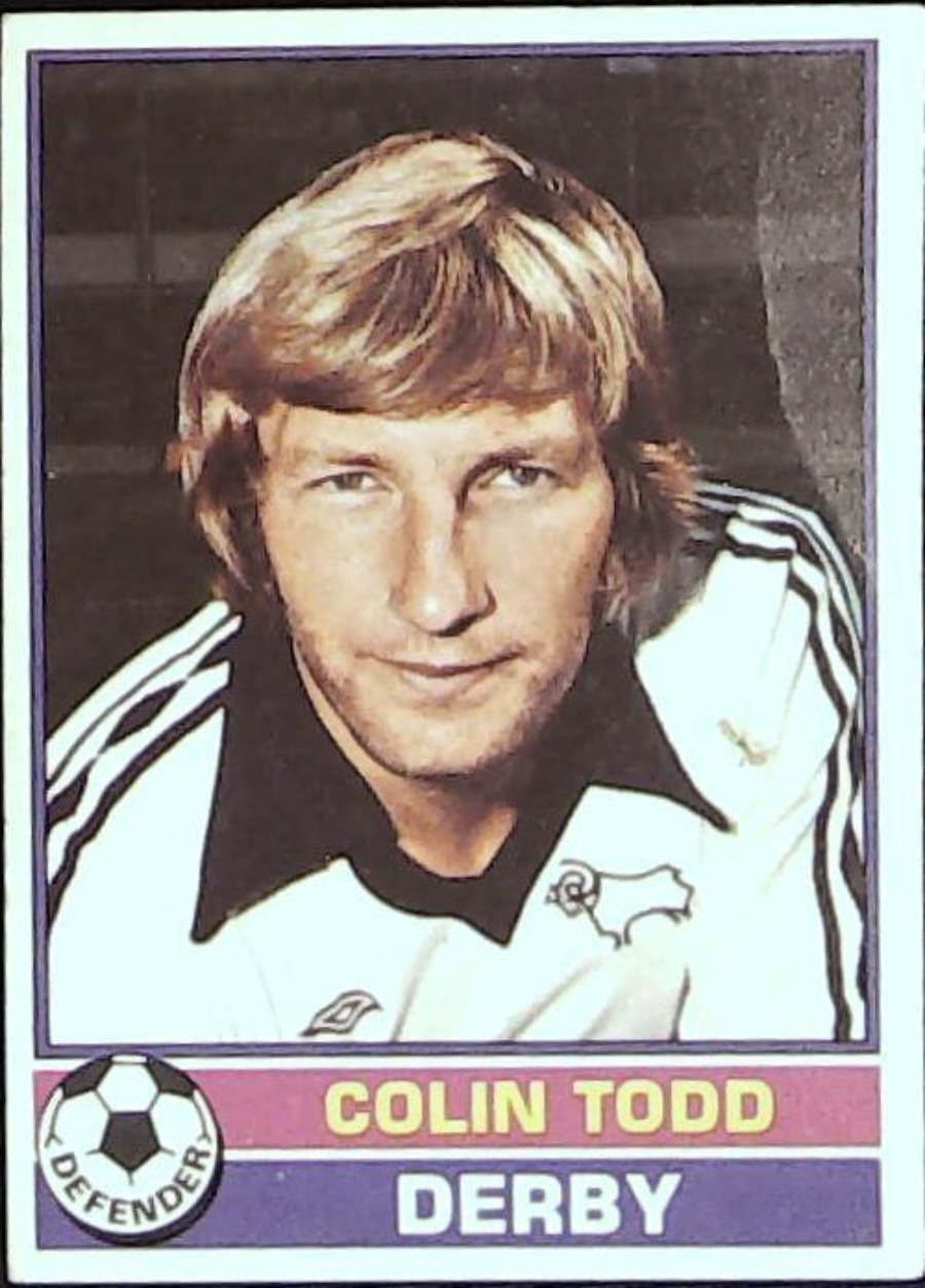 Topps UK Footballers Red Back 1977 DERBY NO 230 COLIN TODD