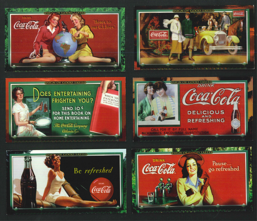 "Coca Cola 'Sign of Good Taste' Trading Card WideVision set, by Collect-A-Card