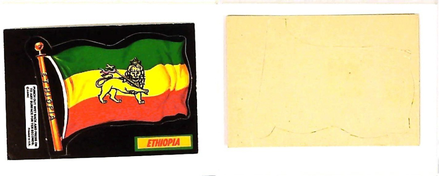 A & B C 1971 FLAGS cut outs ETHIOPIA