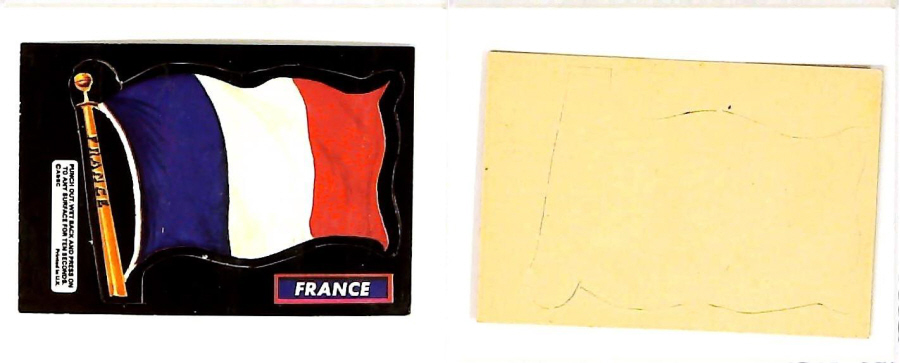 A & B C 1971 FLAGS cut outs FRANCE