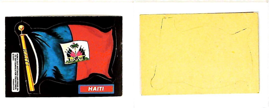 A & B C 1971 FLAGS cut outs HAITI