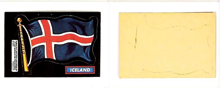 A & B C 1971 FLAGS cut outs ICELAND