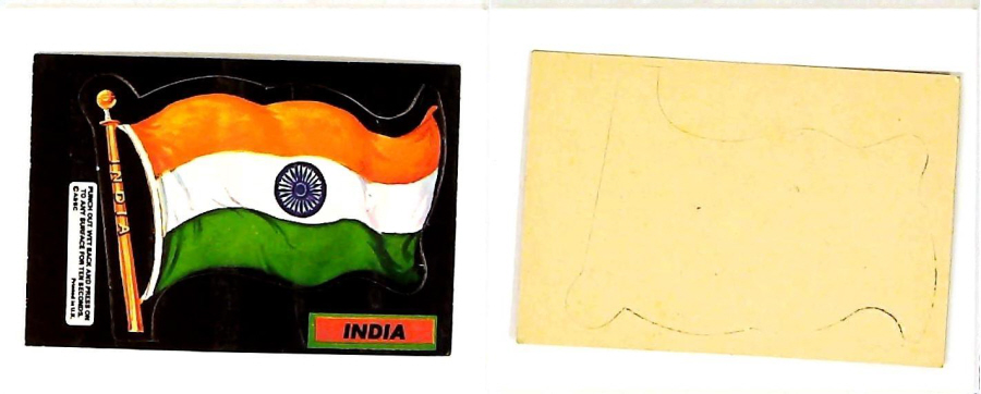 A & B C 1971 FLAGS cut outs INDIA