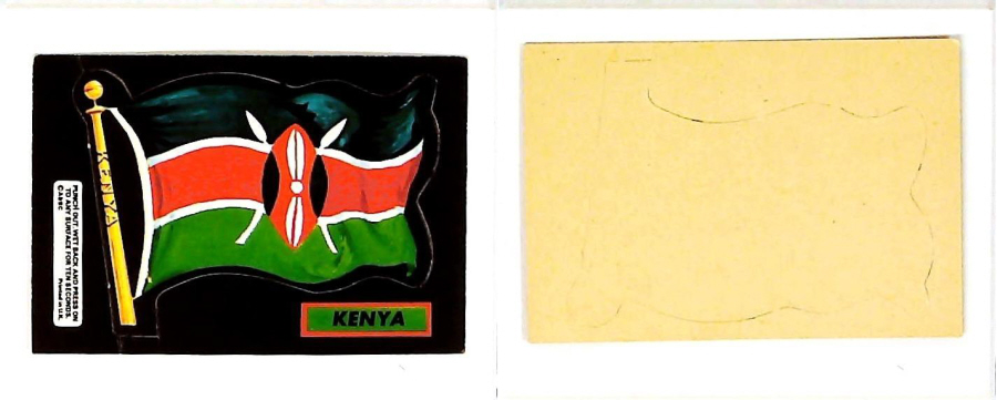 A & B C 1971 FLAGS cut outs KENYA