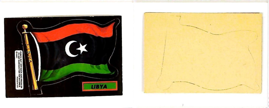 A & B C 1971 FLAGS cut outs LIBYA