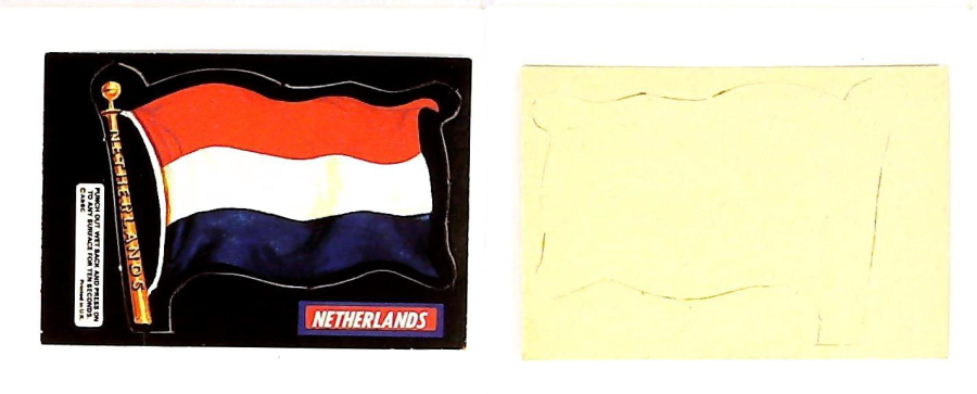 A & B C 1971 FLAGS cut outs NETHERLANDS