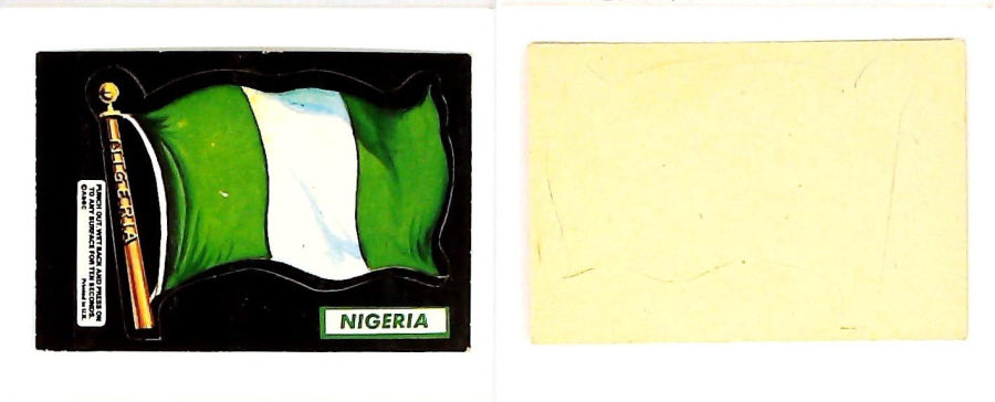 A & B C 1971 FLAGS cut outs NIGERIA