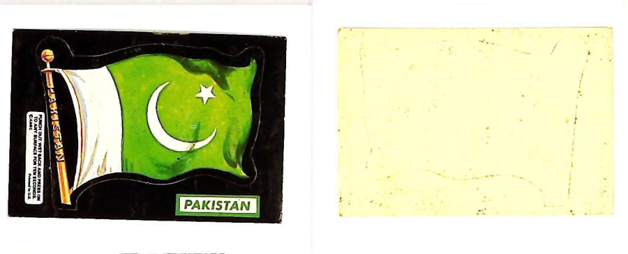 A & B C 1971 FLAGS cut outs PAKISTAN