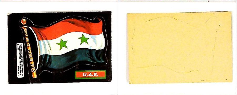 A & B C 1971 FLAGS cut outs U.A.R.
