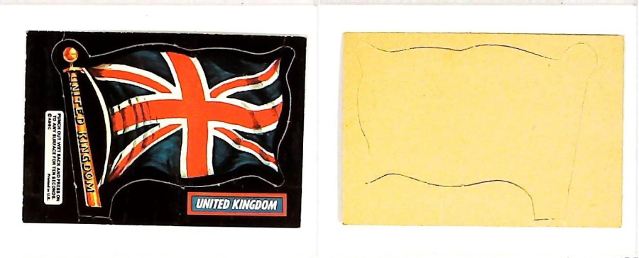 A & B C 1971 FLAGS cut outs UNITED KINGDOM