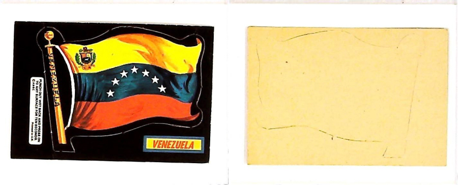 A & B C 1971 FLAGS cut outs VENEZUELA
